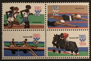 US #1791-1794 MNH Block of 4 Olympics SCV $1.20 L12