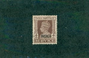 INDIA PATIALA STATE 072 USED CV $3.75 BIN $2.00