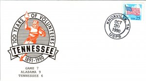 US 100th Anniversary Tennessee Volunteers Football Game 7 1990 Cover