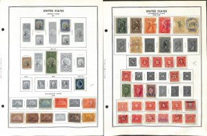 United States Stamp Collection on 9 Harris Pages, 1862-1940 Revenues (LK)