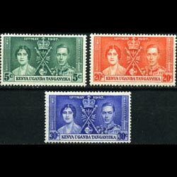 K.U.T. 1937 - Scott# 60-2 Coronation Set of 3 NH