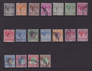 Singapore 1948 SG 16-30 set of 18 FU