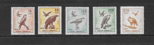 BIRDS - TURKEY  #C44-48  MNH