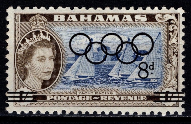 Bahamas 1964 Olympic Games, Tokyo, Surch. 8d on 1s [Mint]
