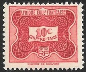 France - French Equatorial Africa Scott # J12 Mint MNH. Ships Free with Another.