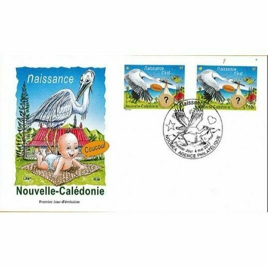 NEW CALEDONIA / 2017 - (FDC) BIRTH BOY AND GIRL, MNH