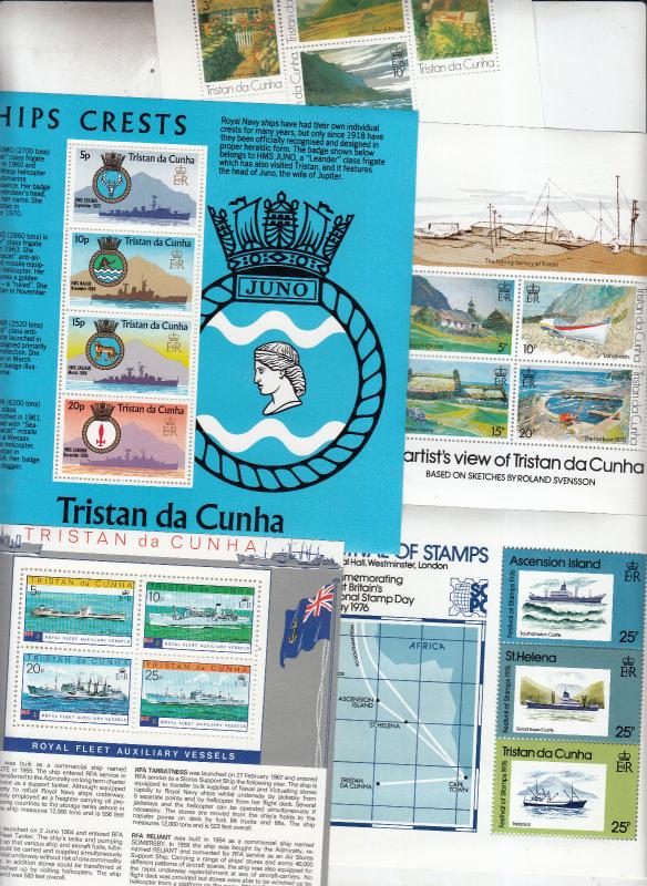 TRISTAN DA CUNHA MINI SHEETS COLLECTION, UNMOUNTED MINT