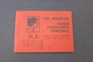 Switzerland 1955 Sc B247-49 Booklet