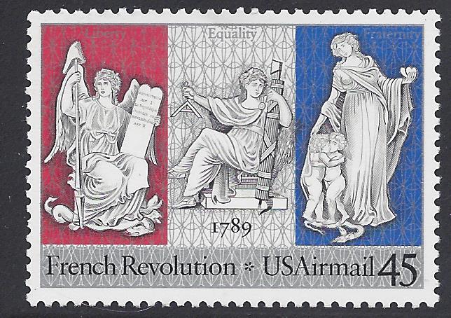 USA Air Mail C120 45cent MNH French Revolution Liberty etc