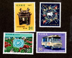 Ryukyu Islands # 150,156,162-163 Mint!