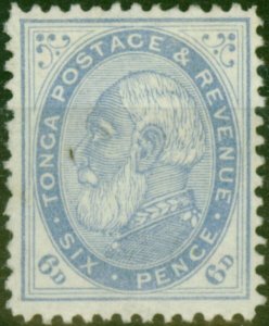 Tonga 1886 6d Blue SG3 Fine Unused