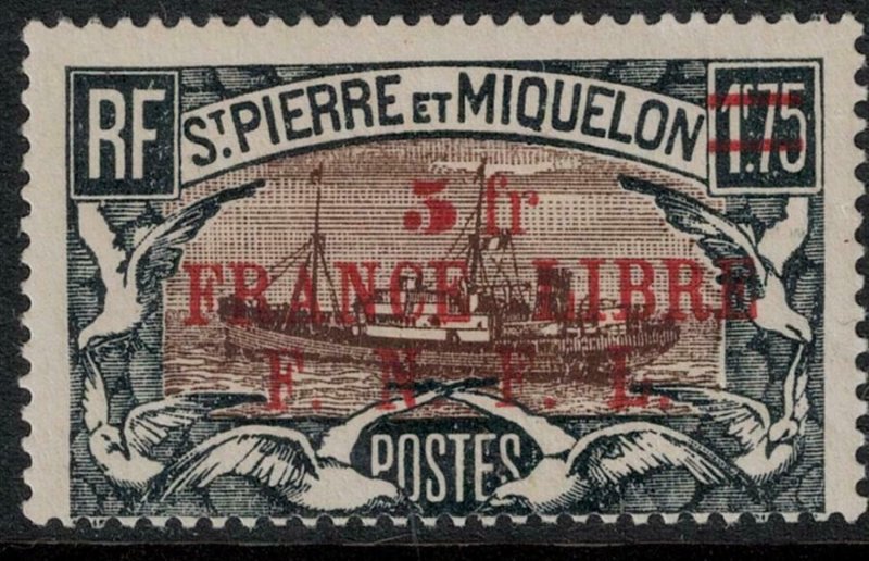 St. Pierre 1948 SC 221 Set H- France Libre 