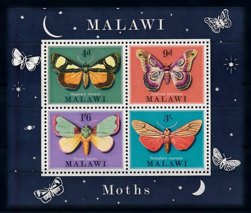 [70668] Malawi 1970 Insects Butterflies Souvenir Sheet MNH