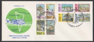 TOKELAU IS 1981 First flight cover to NUKUNONO..............................v558 
