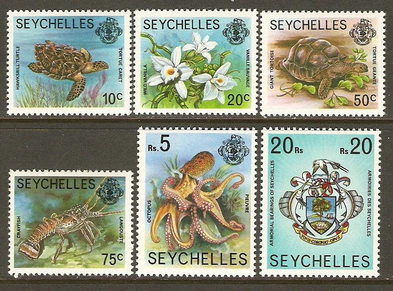 Seychelles #389, 91, 94-5, 400, 403 NH 6 Defins Issued in...