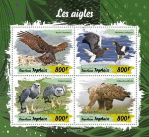Togo - 2019 Eagles on Stamps - 4 Stamp Sheet - TG190573a