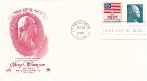 2001, 23c George Washington, Art Craft/PCS, FDC (E11297)