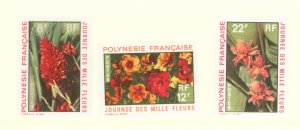 French Polynesia #264-66 Mint (NH) Single (Complete Set) (Flora) (Flowers)