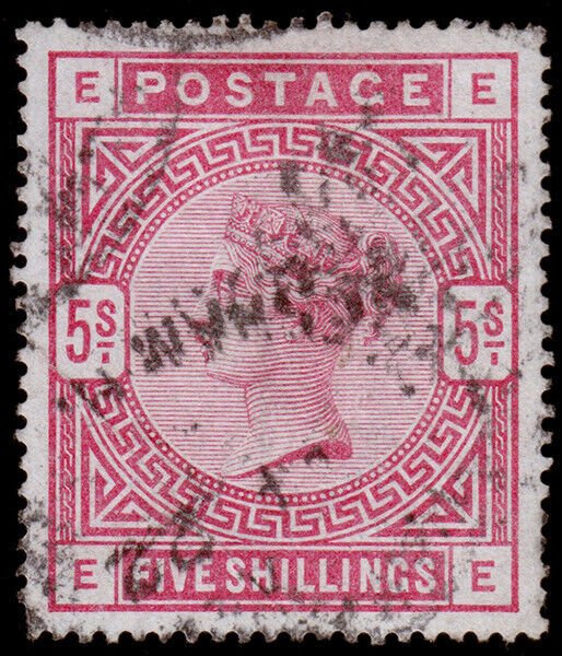 Great Britain Scott 108 (1884) Used H F, CV $250.00 C