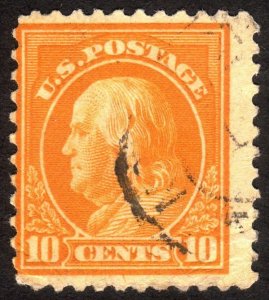 1917, US 10c, Franklin, Used, Sc 510