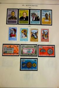 St Kitts Stamp Collection Mostly Mint Potent