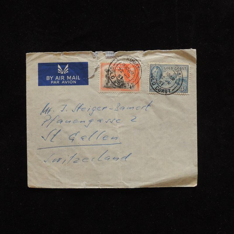 ZG-A495 GOLD COAST - Cover, 1951 To St Gallen Switzerland