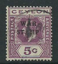 Ceylon Edward VII  SG 333   Used