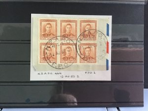 New Zealand Military Post  stamps Cancels R33238