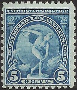 # 719 Mint Never Hinged Blue 10th Olympic Games