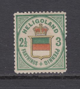 Heligoland Sc 20 MNG. 1876 3pf Coat of Arms, reprint or forgery