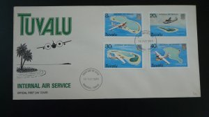 aviation internal air service FDC Tuvalu 1979