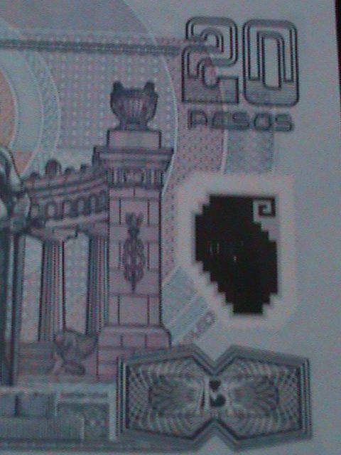 ​MEXICO-2001-P106-75TH ANNIV: BANK OF MEXICO-$20 UNC.POLYMAR NOTE-HARD TO FIND