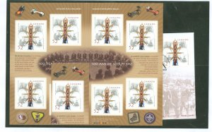 Canada 2225/2225a Scouts; includes complete booklet & First Day cover