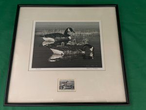 1976 RW43 Federal Duck Stamp Print - Canada Geese - by Anderson Magee