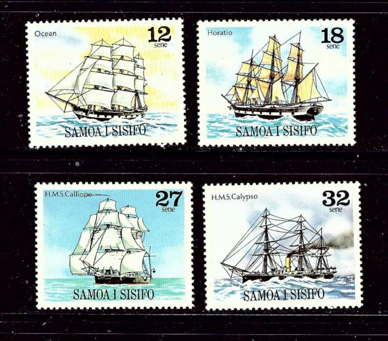 Samoa 543-46 MNH 1981 Sailing Ships