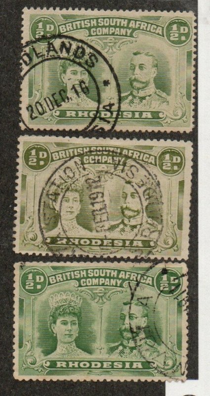 Rhodesia 101, 101a & 101b Used