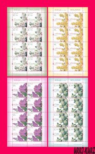 MOLDOVA 2019 Nature Flora Plants Flowers on Trees & Shrubs 4 m-s Sc1023-1026 MNH