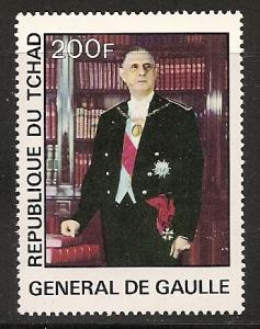 Chad 333 MNH 1977 200fr Charles de Gaulle