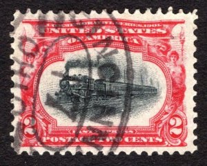 1901, US 2c, Empire State Express, Used, XF, Sc 295