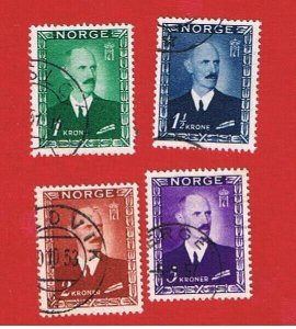 Norway #275-278   VF used   Haakon    Free S/H