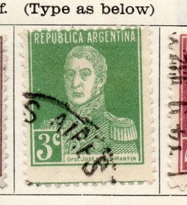 Argentine Republic 1923 Early Issue Fine Used 3c. 087422