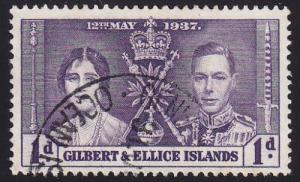 Gilbert and Ellice Islands 1937 SG40 Used