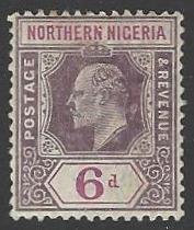 Northern Nigeria #34 Mint Hinged Single Stamp (H2)