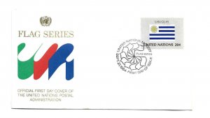 United Nations #435 Flag Series 1984, Uruguay UN Official Geneva FDC