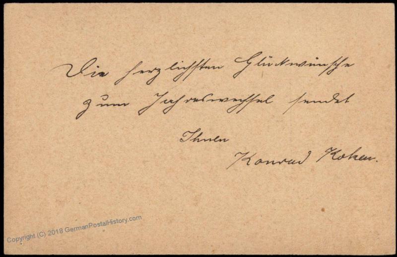 Germany WWI Navy SMS Augsburg Kommando MSP Feldpost Cover 75524