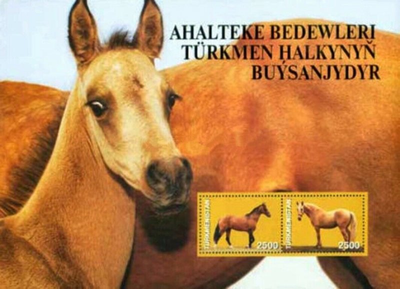 2005 Akhal-Teke Horses Minisheet Exclusive Stamps of Turkmenistan