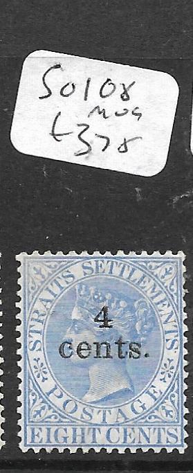 MALAYA  STRAITS SETTLEMENTS  (PP1105B)  QV  4C/8C  SG 108    MOG