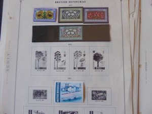 British Honduras 1888-1972 Stamp Collection on Album Pages