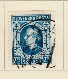 A5P57F183 Slovakia 1939 Unwmk 2.50k Perf 12 1/2 used