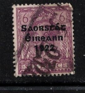 IRELAND Scott # 52 Used - British Stamp With Overprint